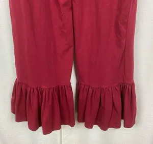 Matilda Jane Burgundy Red Big Ruffle Bottom Pants Sz.S thumbnail 11