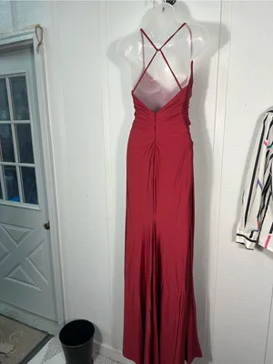 La Femme Red Spaghetti Strap Dress Size 2 NWT thumbnail 8