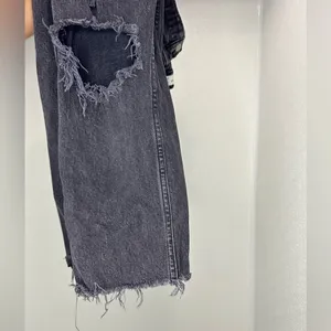 Abercrombie & Fitch Black High Rise Dad Jeans‎ thumbnail 6
