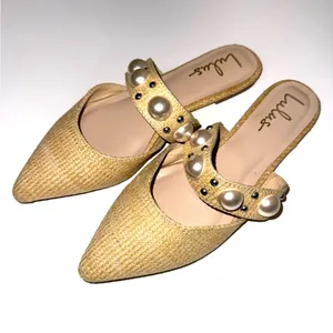 Lulus Justifyy Beige Raffia Woven Pointed-Toe Flats Size 8 thumbnail 5
