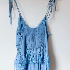 NWOT Free People Women’s Intimately x Revolve Kiki Slip in Chambray Blue thumbnail 12