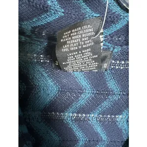 NWOT Attention Womens Cardigan Sweater Large 3/4 Sleeve Knit Open Blue‎ Tie thumbnail 5