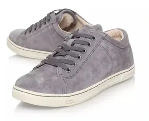 UGG Tomi Pewter Gray Suede Sneaker thumbnail 1