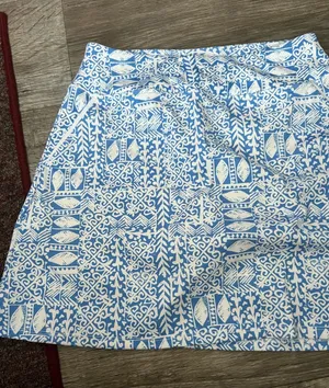 Sigrid Olsen golf Blue and White Printed Women’s Skort thumbnail 1