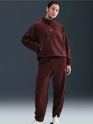 Nike One Women's Therma-FIT Top Cropped Fleece Size XL thumbnail 2
