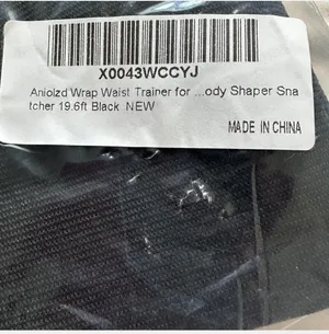 Black high waisted shape wear wrap trainer Size none thumbnail 9