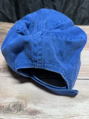 Disney Parks MU Adult Blue Baseball Cap Distressed Bill Adjustable Hat Cotton thumbnail 4
