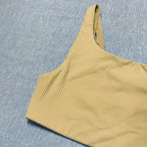Lululemon Ribbed Nulu Asymmetrical Yoga Bra Size 6 thumbnail 2