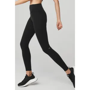 NWT Alo Yoga High Waisted Airbrush Leggings Black Size XXS thumbnail 2