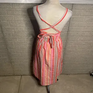NWT LOFT Womens‎ Striped Criss Cross Back Maxi Dress Size 2 Petite thumbnail 3