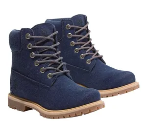 Timberland® Premium 6-Inch Lace-Up Boot, Dark Blue Canvas, Size 7, NWT thumbnail 1