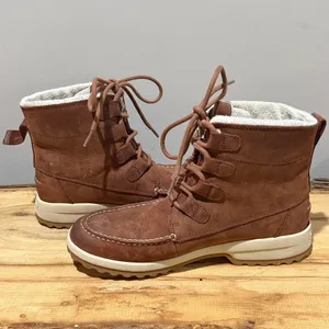 Sperry Maritime Cruz Waterproof Brown Leather Ankle Boot Size 9 B102‎ thumbnail 8