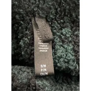 Skims Cozy Knit Fuzzy Plaid Pants Green Black Women’s Medium thumbnail 4