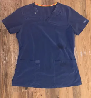 Dickies Women’s navy scrub top thumbnail 1