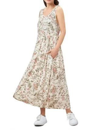 Frye L floral button down pockets Floral Maxi Dress thumbnail 1