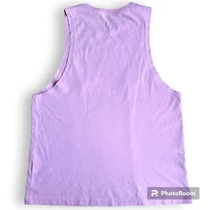 NIKE Blush Pink Sleeveless Logo Tee thumbnail 2