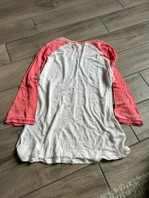 Ariat Cowboy Campfires Raglan Tee - White & Coral thumbnail 4