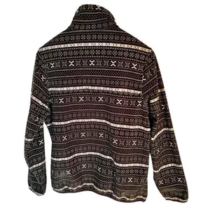 Jachs Cabin Sweaters Jachs Cabin Black White Fleece Pullover Sz Small thumbnail 2