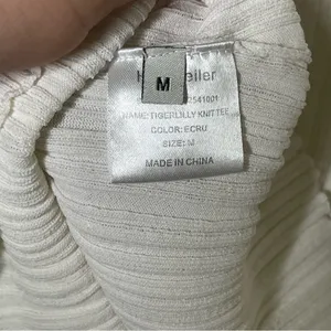 HOLZWEILER Taiger Knit Tee in off white ecru sz M thumbnail 8