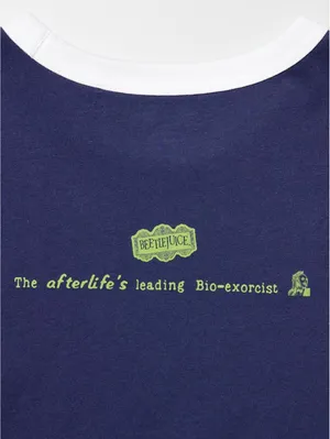 Uniqlo Beetlejuice WARNER BROS. MOVIES UT Graphic T-Shirt NWT Blue Green XL thumbnail 5