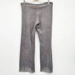 Juicy Couture Womens Grey Velour Y2K McBling‎ Juicy Royal Low Rise Track Pants M thumbnail 6