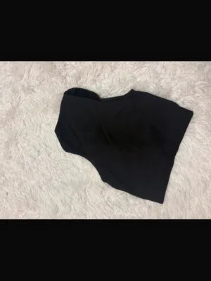 Aerie Black Twist-Front Ribbed Tank Top - Women thumbnail 3