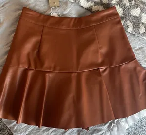 DO+BE Brown Leather Skort thumbnail 1