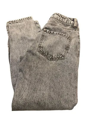 Garage Denim Mom Jeans Black Acid Wash Relaxed Fit Cotton Size 00 thumbnail 4