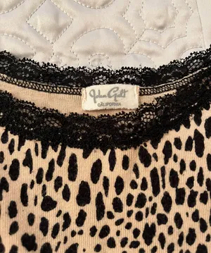 Brandy Melville pacsun cheetah lace trim tank thumbnail 4