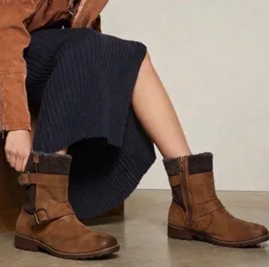 UGG Brown Oregon Stout Mid Shaft Buckle Zipper Boot thumbnail 1