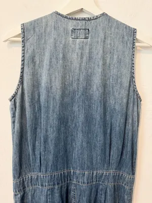 Current Elliott Jumpsuit Size XS Blue Chambray Denim Flight Suit Barn Ranch Wear thumbnail 10