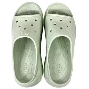 Crocs Crush Platform Slides Sandals High Shine Light Green W11/M9 Chunky Shoes thumbnail 12