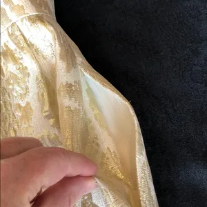 Thoshanna Gold Strapless Cocktail Dress thumbnail 7