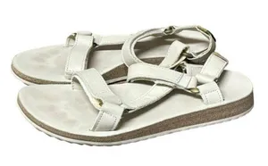 Teva Sandals Women's Size 8 Canvas Midform Platform White thumbnail 2