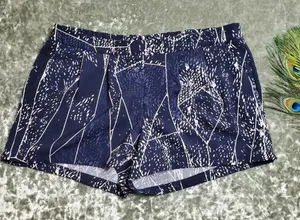 Mossimo Flowy Abstract Pattern‎ Shorts Blue Size L thumbnail 1