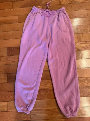 Abercrombie & Fitch Soft AF Fleece Sweatpants – Purplish/Pink, Size Small thumbnail 2