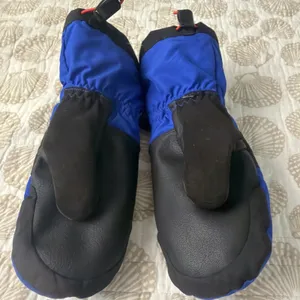North Face Kids Montana Ski Mitts 7 L Mittens DryVent Winter Gloves Blue Black thumbnail 3