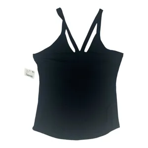 Free People intimately women's medium new black Ribbed Knit Top thumbnail 2