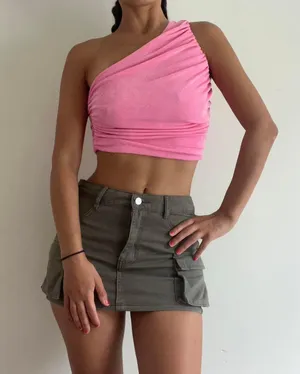 Pink Shiny Going Out Top Small thumbnail 4