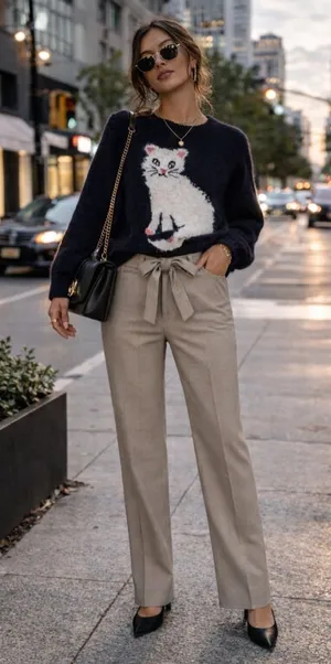 Sz 8 Maison d’ Amelie Plaid Trousers NWOT $150 MSRP thumbnail 1