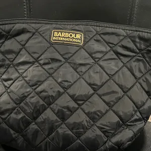 Barbour International Quilted Black Clutch thumbnail 3