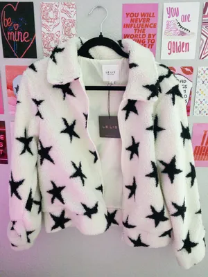 Dolls Kill nwt white star zip up thumbnail 1