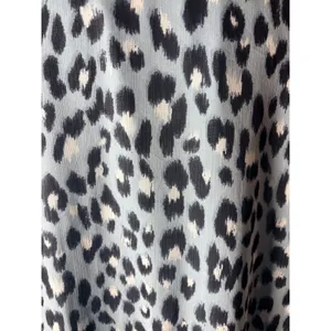 LOFT Shift Dress Womens XL Blue Excellent Leopard Print Drop‎ Waist V-Neck thumbnail 12