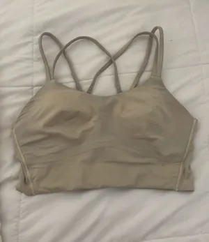 Lululemon beige like a cloud sports bra size 4 thumbnail 1