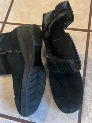 Kohls Black Ankle Buckle Boots thumbnail 3