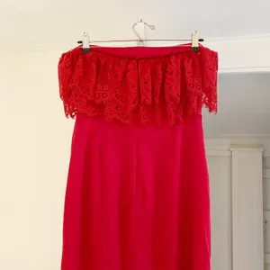 Lovers + Friends / Revolve Sylvia Strapless Gown in Flame Scarlet NWOT thumbnail 12