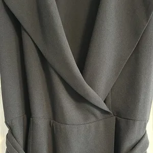 Zara Woman Black Short-sleeve Pants Romper, Size M thumbnail 6