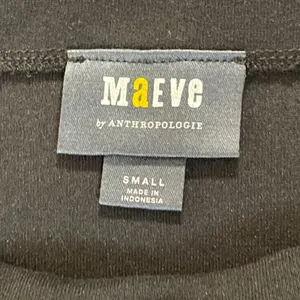 Maeve Anthropologie | Black Tie-Back Ponte Pullover Balloon Sleeve Top | Small thumbnail 13