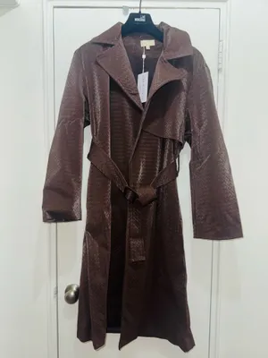 Torn By Ronny Kobo Regina Coat in Chocolate Brown size M thumbnail 5