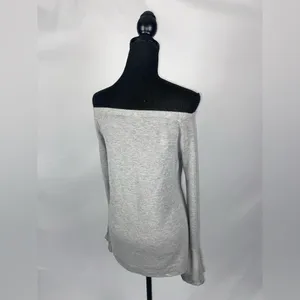 Catherine Malandrino Off the shoulder Belle sleeves Medium Gray Top blouse thumbnail 6